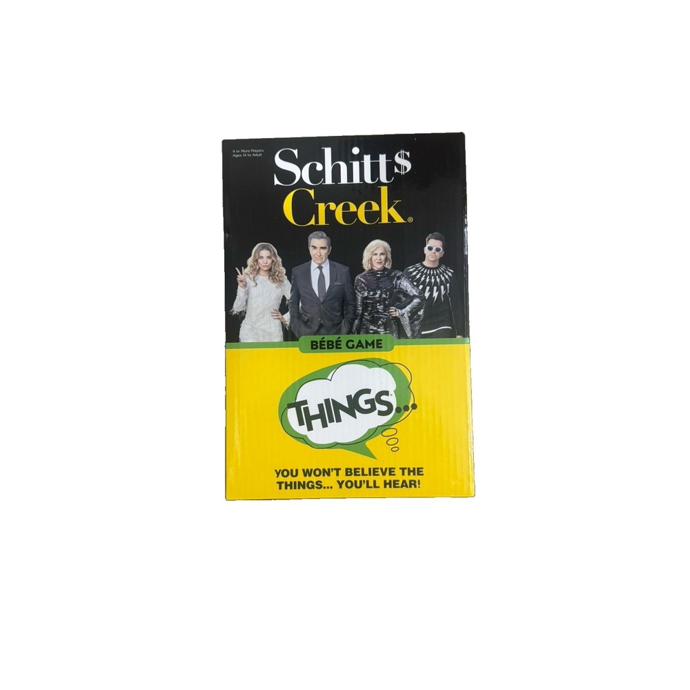 Schitt's Creek Bebe Game THINGS PlayMonster 2021 New Factory Sealed Party Game